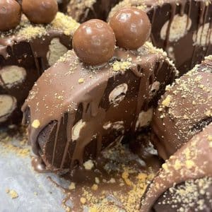 Half Nutella And Malteaser Swiss roll