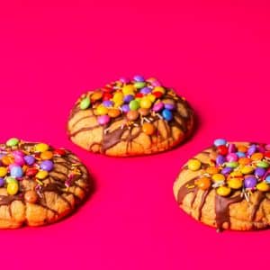 Smartie Topped Cookie