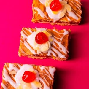 Iced Cherry Almond Bakewell