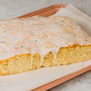 Old School Icing and Sprinkles Cake