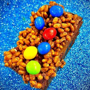 Krispie M and M Brownie